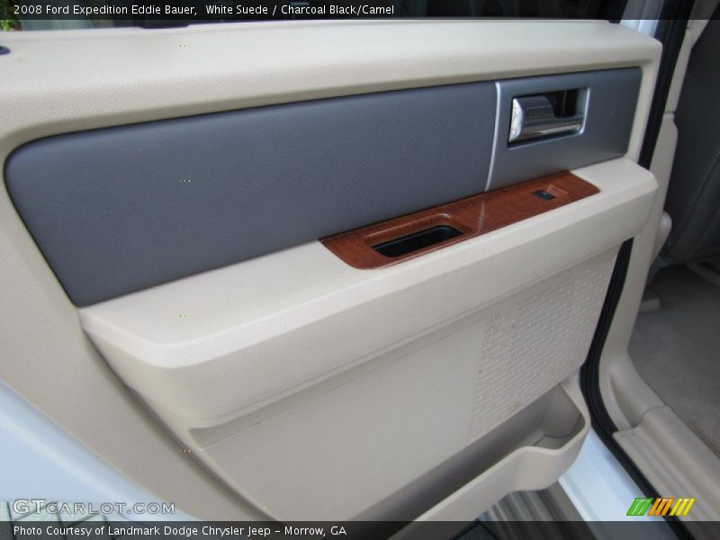 White Suede / Charcoal Black/Camel 2008 Ford Expedition Eddie Bauer