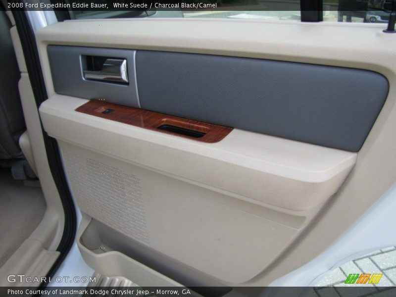 White Suede / Charcoal Black/Camel 2008 Ford Expedition Eddie Bauer