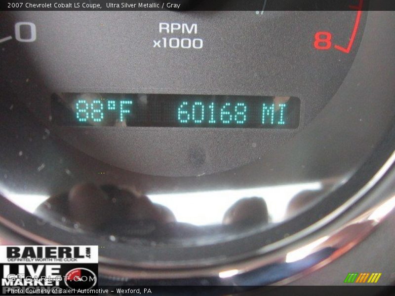 Ultra Silver Metallic / Gray 2007 Chevrolet Cobalt LS Coupe