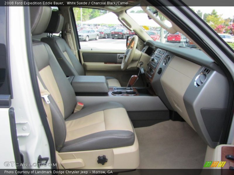 White Suede / Charcoal Black/Camel 2008 Ford Expedition Eddie Bauer