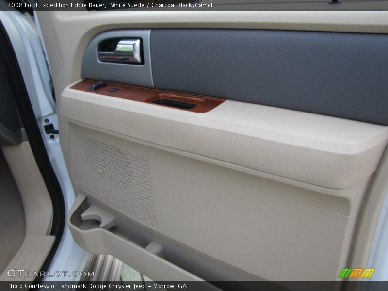 White Suede / Charcoal Black/Camel 2008 Ford Expedition Eddie Bauer