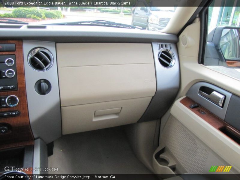 White Suede / Charcoal Black/Camel 2008 Ford Expedition Eddie Bauer