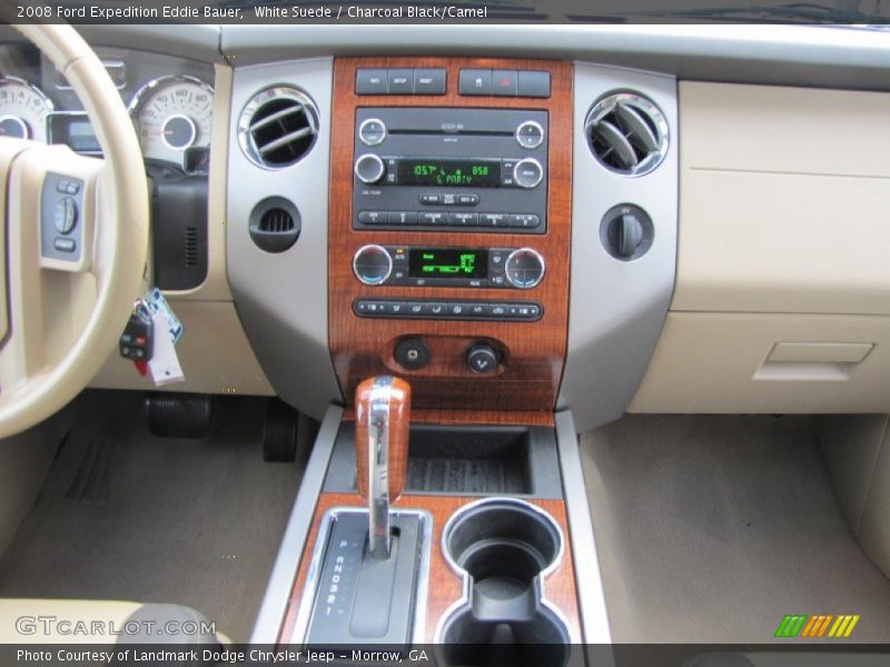 White Suede / Charcoal Black/Camel 2008 Ford Expedition Eddie Bauer