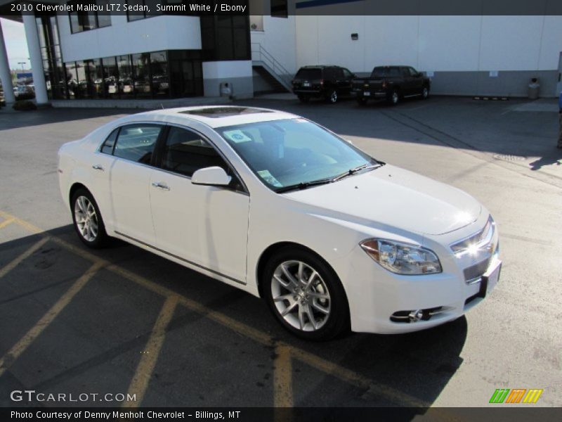 Summit White / Ebony 2010 Chevrolet Malibu LTZ Sedan