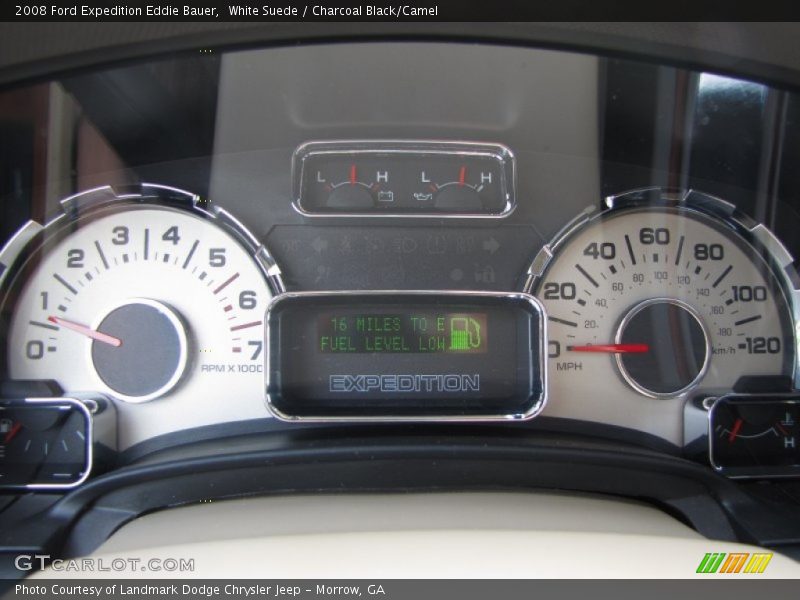 White Suede / Charcoal Black/Camel 2008 Ford Expedition Eddie Bauer