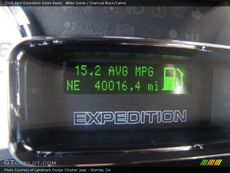 White Suede / Charcoal Black/Camel 2008 Ford Expedition Eddie Bauer