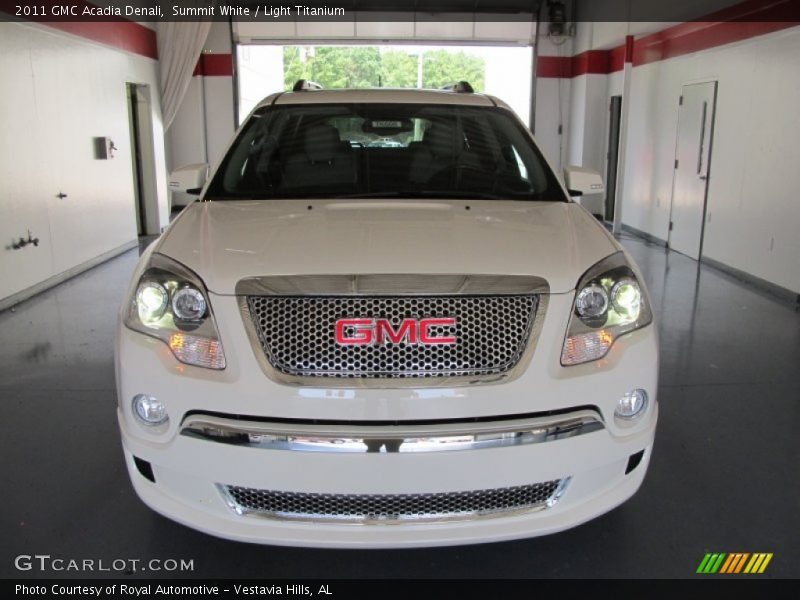 Summit White / Light Titanium 2011 GMC Acadia Denali
