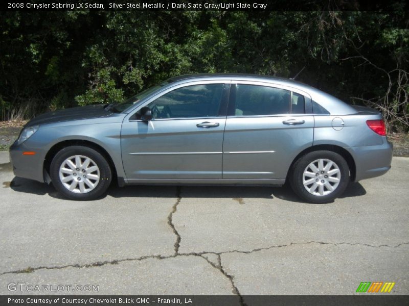 Silver Steel Metallic / Dark Slate Gray/Light Slate Gray 2008 Chrysler Sebring LX Sedan