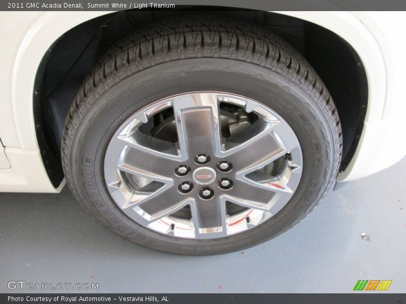 Summit White / Light Titanium 2011 GMC Acadia Denali