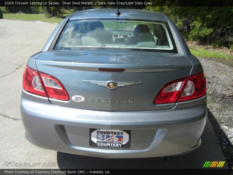 Silver Steel Metallic / Dark Slate Gray/Light Slate Gray 2008 Chrysler Sebring LX Sedan