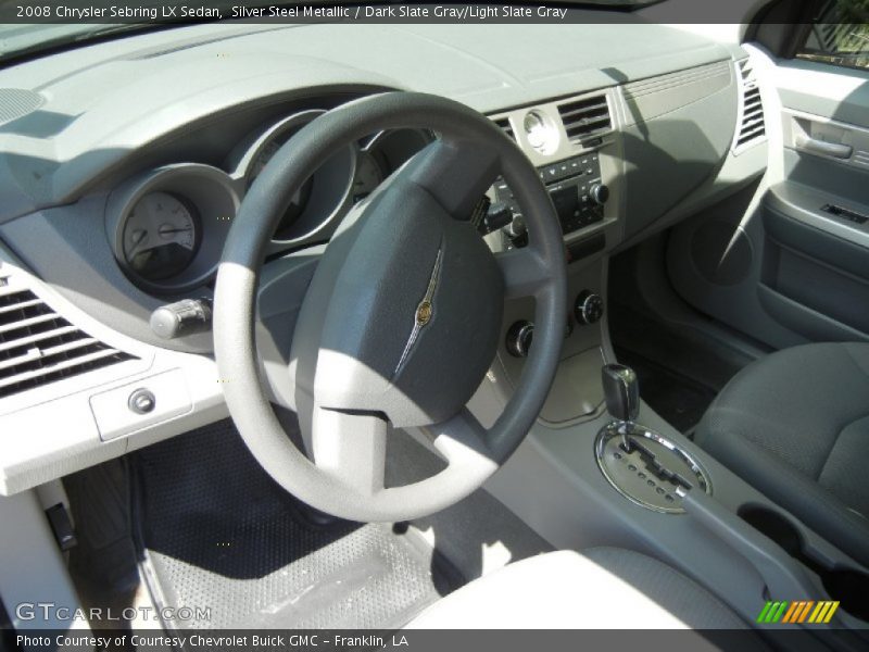 Silver Steel Metallic / Dark Slate Gray/Light Slate Gray 2008 Chrysler Sebring LX Sedan