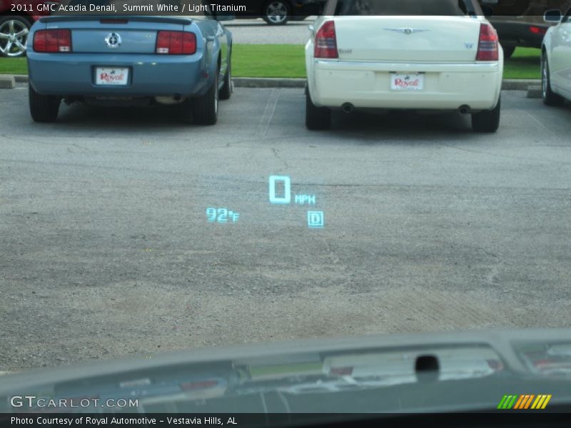 Summit White / Light Titanium 2011 GMC Acadia Denali