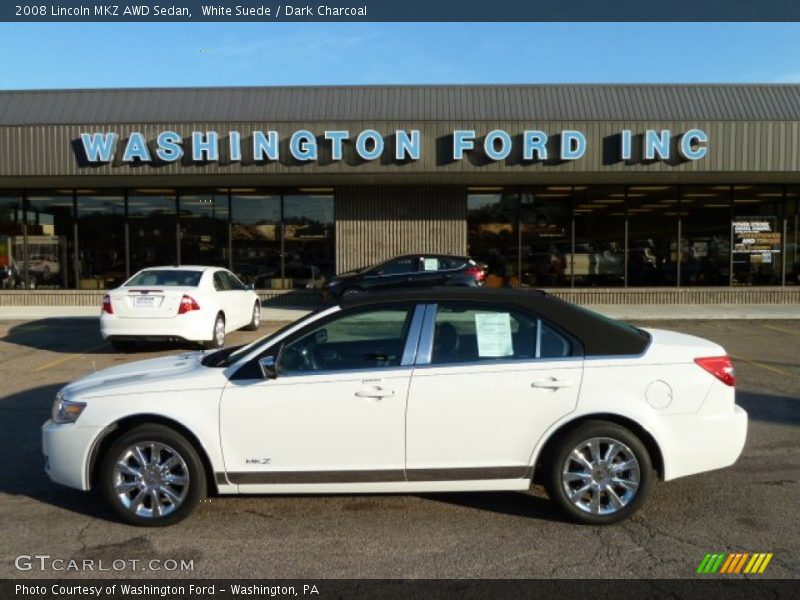 White Suede / Dark Charcoal 2008 Lincoln MKZ AWD Sedan