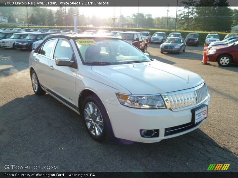White Suede / Dark Charcoal 2008 Lincoln MKZ AWD Sedan