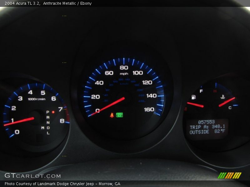 Anthracite Metallic / Ebony 2004 Acura TL 3.2