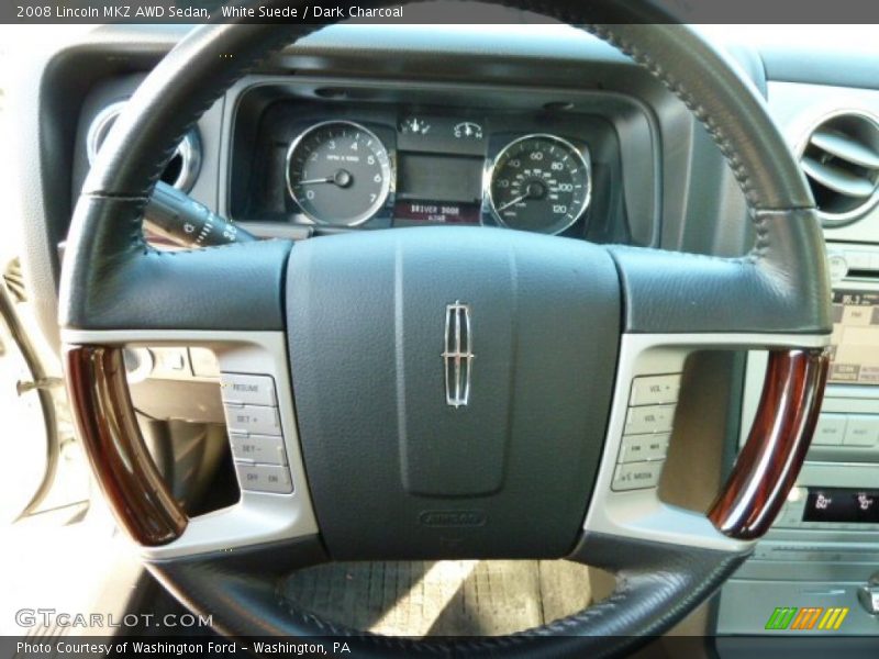 White Suede / Dark Charcoal 2008 Lincoln MKZ AWD Sedan
