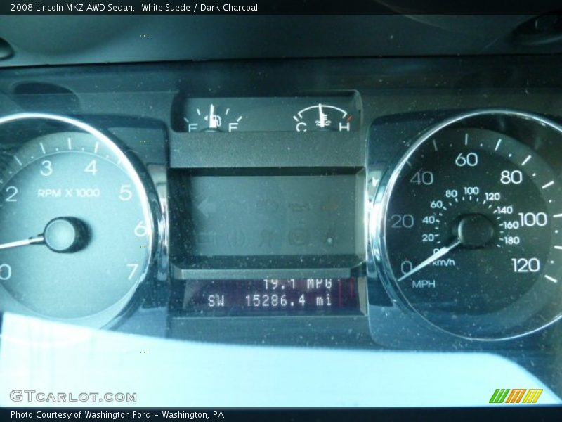 White Suede / Dark Charcoal 2008 Lincoln MKZ AWD Sedan