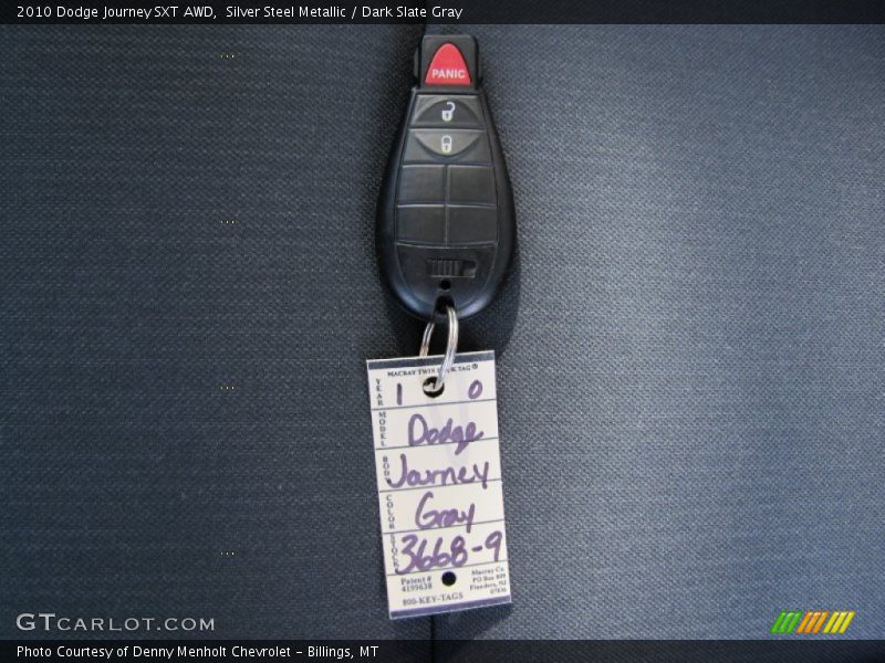 Silver Steel Metallic / Dark Slate Gray 2010 Dodge Journey SXT AWD