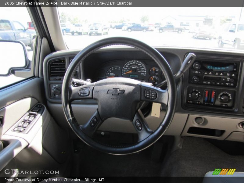 Dark Blue Metallic / Gray/Dark Charcoal 2005 Chevrolet Tahoe LS 4x4