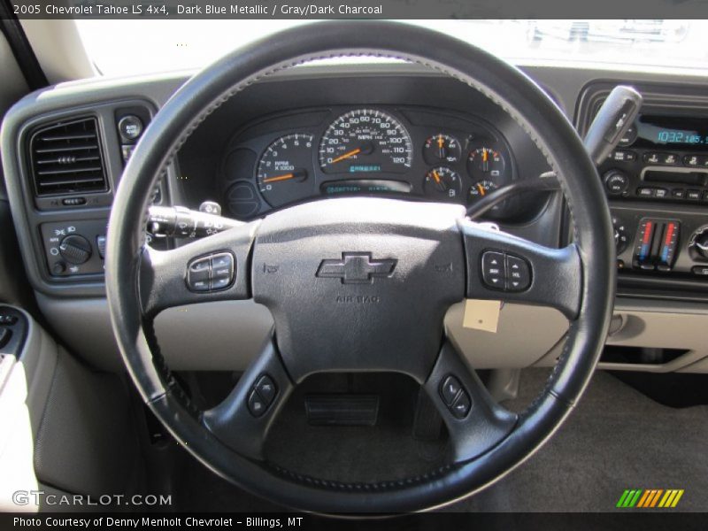 Dark Blue Metallic / Gray/Dark Charcoal 2005 Chevrolet Tahoe LS 4x4