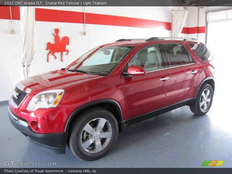 Crystal Red Tintcoat / Light Titanium 2012 GMC Acadia SLT