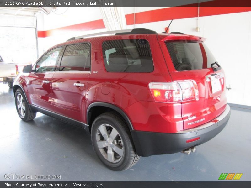 Crystal Red Tintcoat / Light Titanium 2012 GMC Acadia SLT