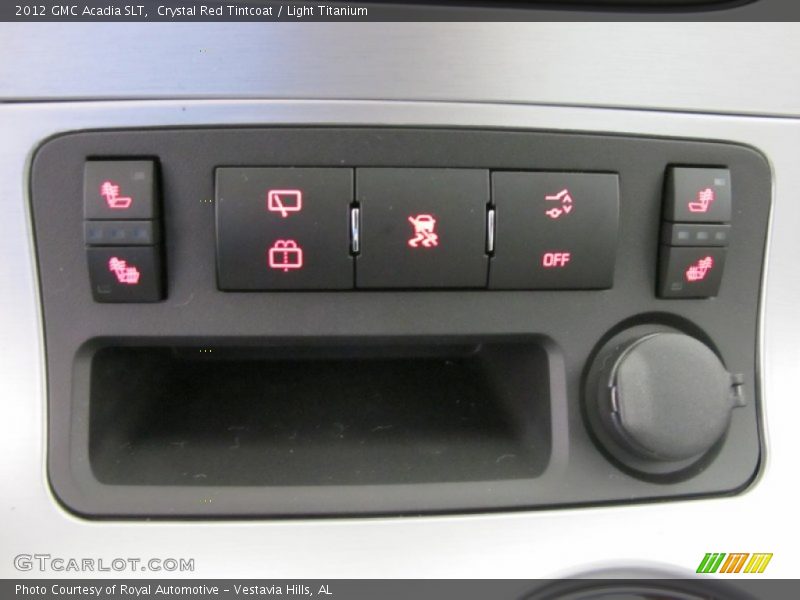 Controls of 2012 Acadia SLT