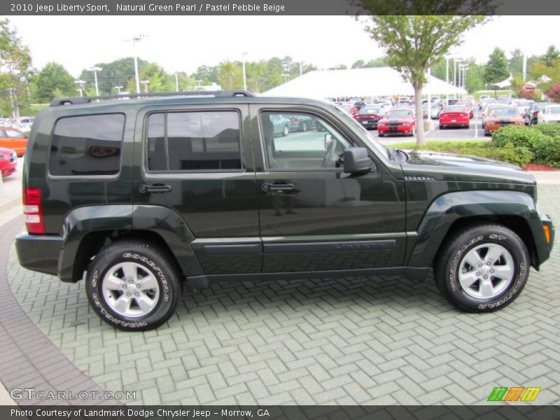 Natural Green Pearl / Pastel Pebble Beige 2010 Jeep Liberty Sport