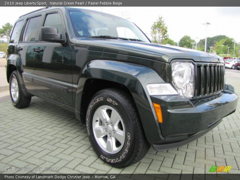 Natural Green Pearl / Pastel Pebble Beige 2010 Jeep Liberty Sport