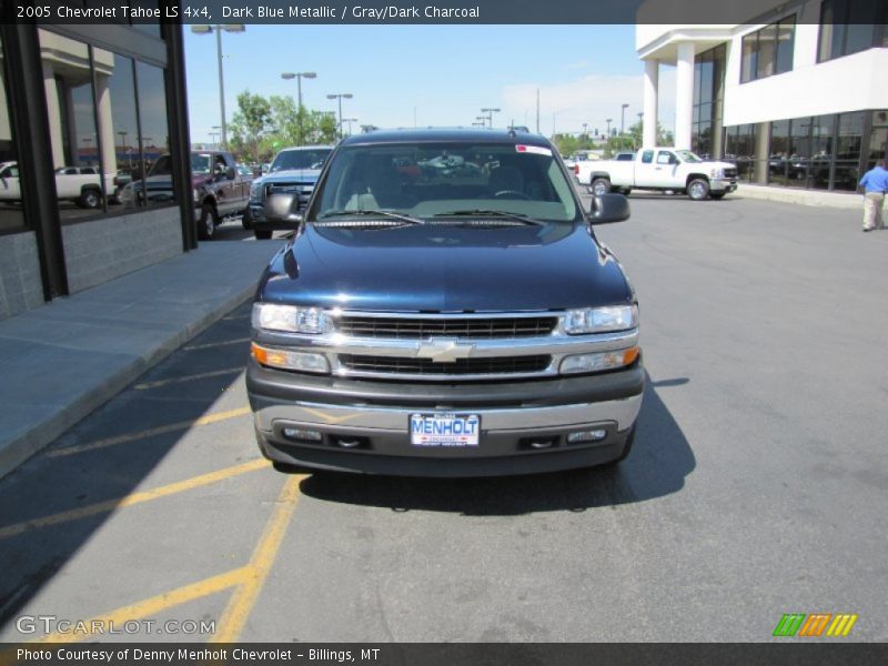 Dark Blue Metallic / Gray/Dark Charcoal 2005 Chevrolet Tahoe LS 4x4