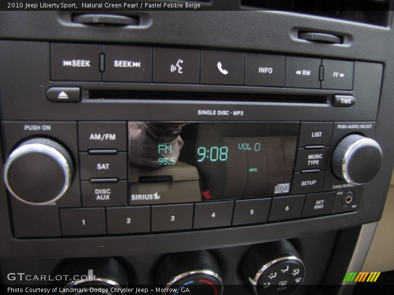 Natural Green Pearl / Pastel Pebble Beige 2010 Jeep Liberty Sport