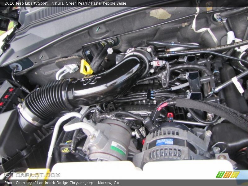 Natural Green Pearl / Pastel Pebble Beige 2010 Jeep Liberty Sport