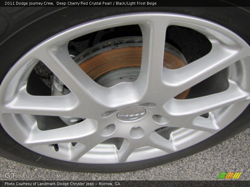 Deep Cherry Red Crystal Pearl / Black/Light Frost Beige 2011 Dodge Journey Crew