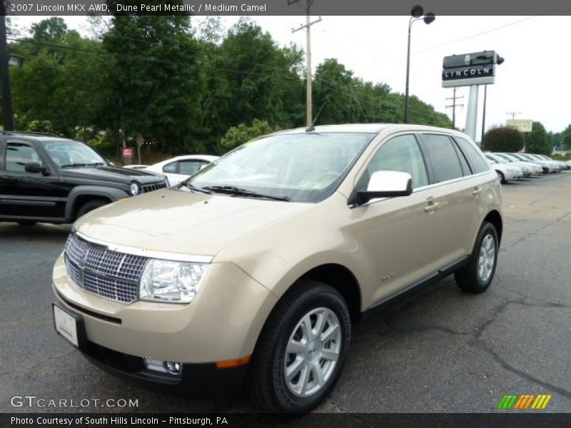 Dune Pearl Metallic / Medium Camel 2007 Lincoln MKX AWD