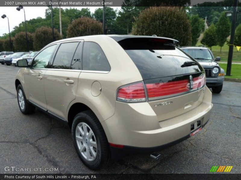 Dune Pearl Metallic / Medium Camel 2007 Lincoln MKX AWD