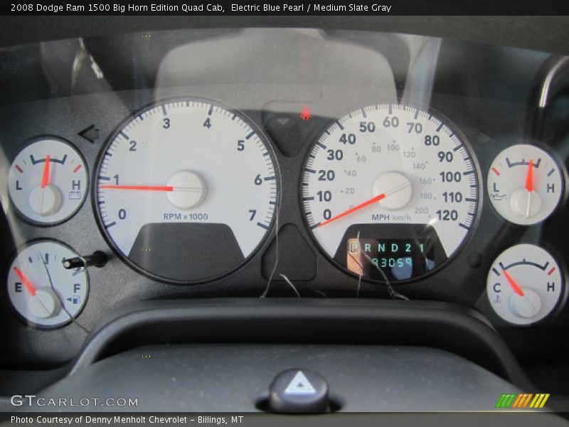  2008 Ram 1500 Big Horn Edition Quad Cab Big Horn Edition Quad Cab Gauges