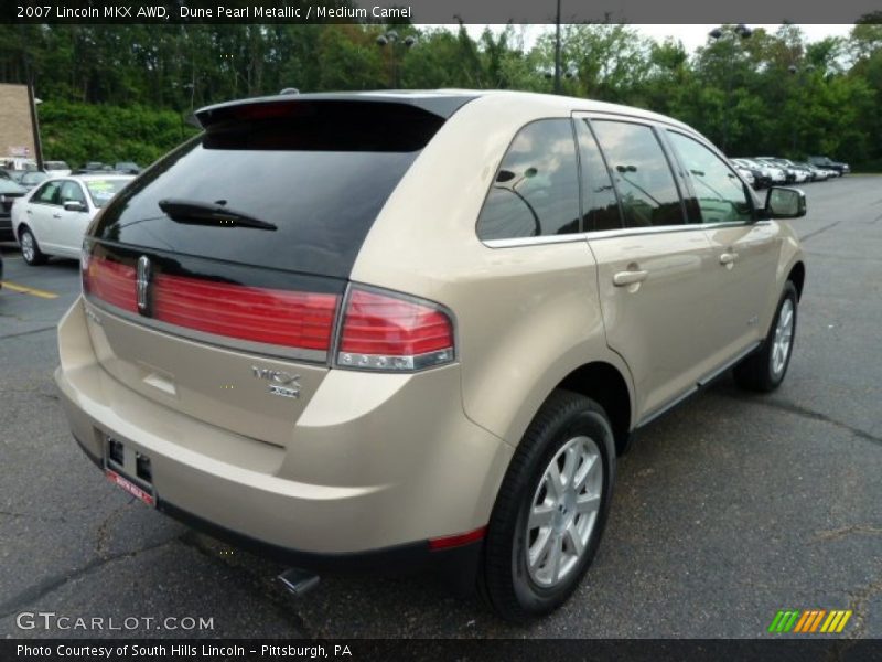 Dune Pearl Metallic / Medium Camel 2007 Lincoln MKX AWD