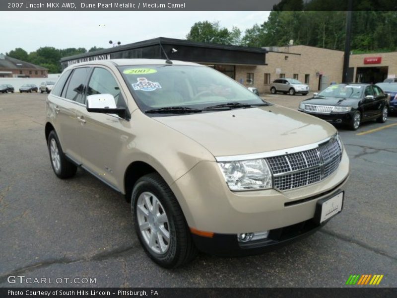 Dune Pearl Metallic / Medium Camel 2007 Lincoln MKX AWD