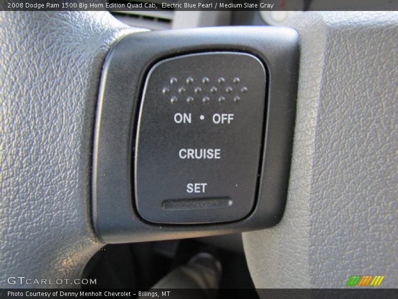 Electric Blue Pearl / Medium Slate Gray 2008 Dodge Ram 1500 Big Horn Edition Quad Cab
