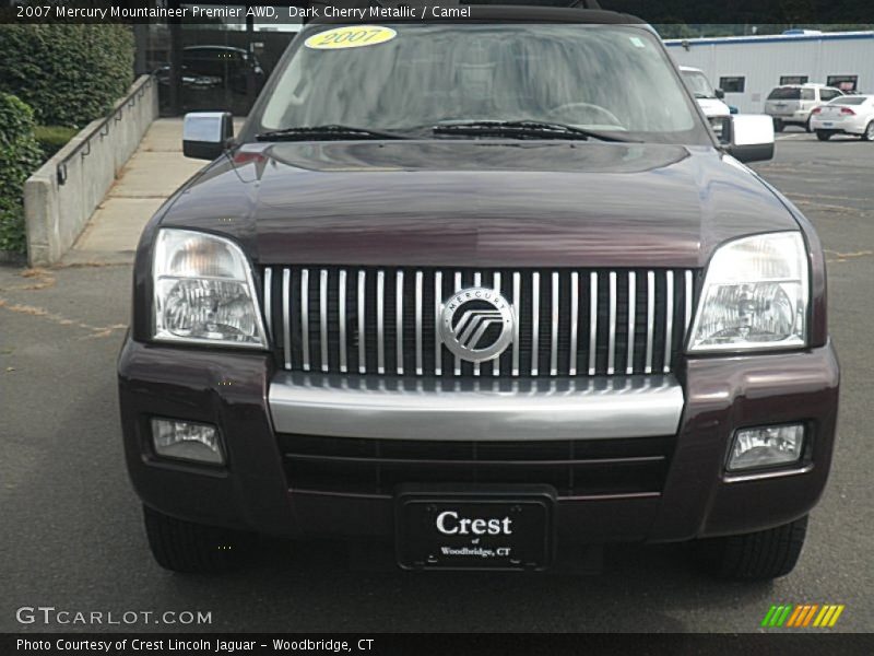 Dark Cherry Metallic / Camel 2007 Mercury Mountaineer Premier AWD