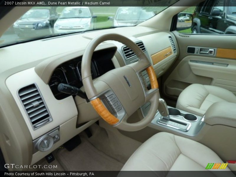 Dune Pearl Metallic / Medium Camel 2007 Lincoln MKX AWD