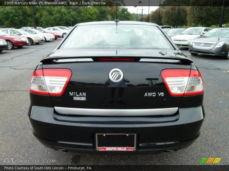 Black / Dark Charcoal 2008 Mercury Milan V6 Premier AWD