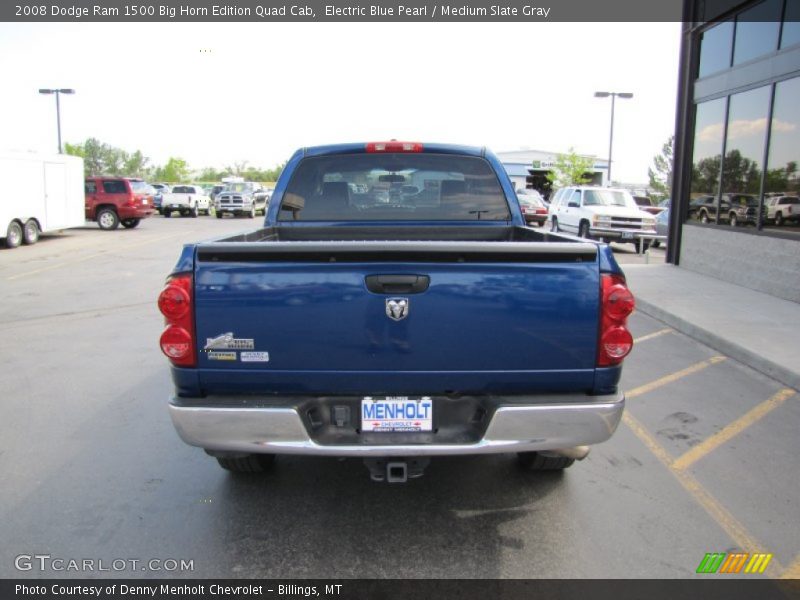 Electric Blue Pearl / Medium Slate Gray 2008 Dodge Ram 1500 Big Horn Edition Quad Cab