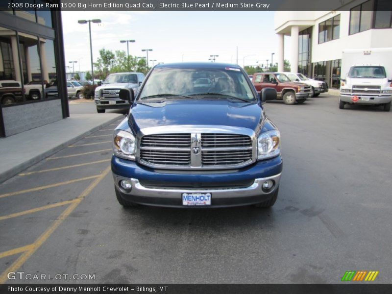 Electric Blue Pearl / Medium Slate Gray 2008 Dodge Ram 1500 Big Horn Edition Quad Cab