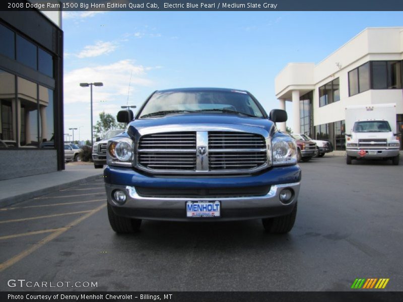 Electric Blue Pearl / Medium Slate Gray 2008 Dodge Ram 1500 Big Horn Edition Quad Cab