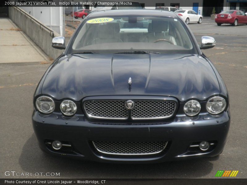 Indigo Blue Metallic / Champagne/Mocha 2008 Jaguar XJ Vanden Plas