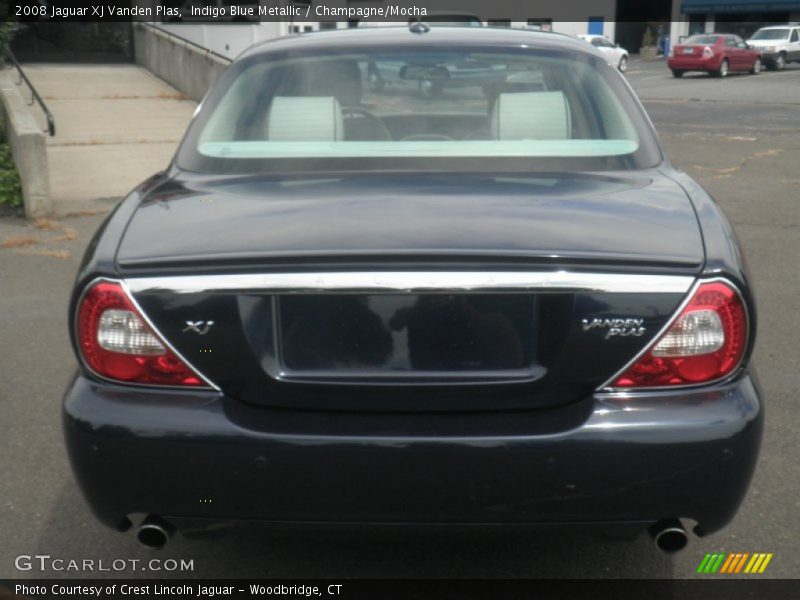 Indigo Blue Metallic / Champagne/Mocha 2008 Jaguar XJ Vanden Plas