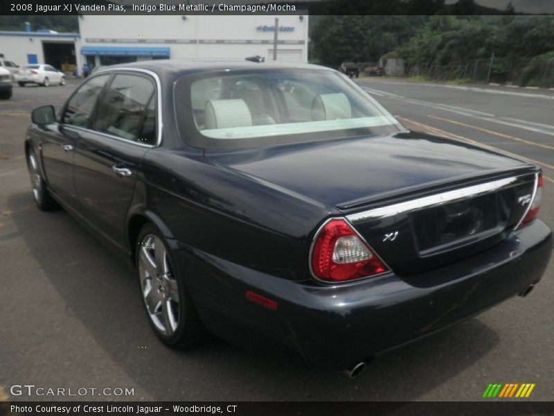 Indigo Blue Metallic / Champagne/Mocha 2008 Jaguar XJ Vanden Plas