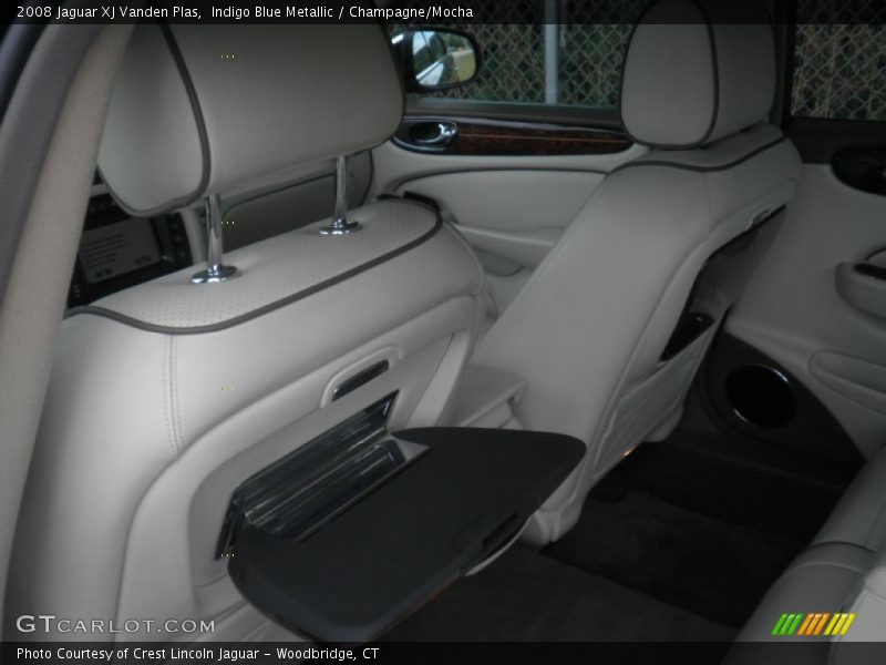 Indigo Blue Metallic / Champagne/Mocha 2008 Jaguar XJ Vanden Plas