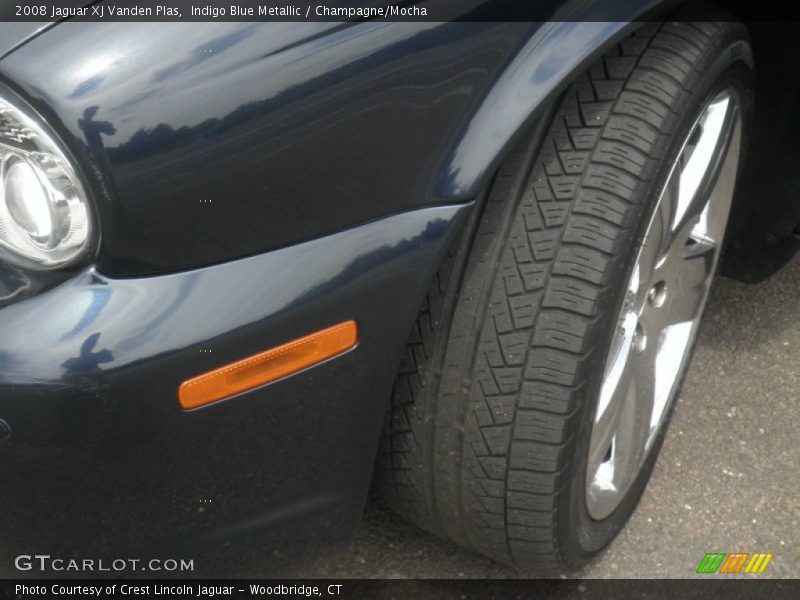 Indigo Blue Metallic / Champagne/Mocha 2008 Jaguar XJ Vanden Plas